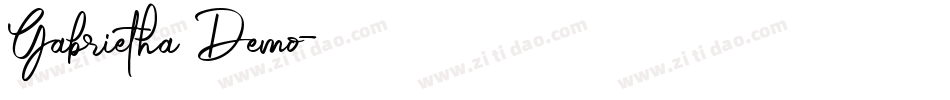 Gabrietha Demo字体转换